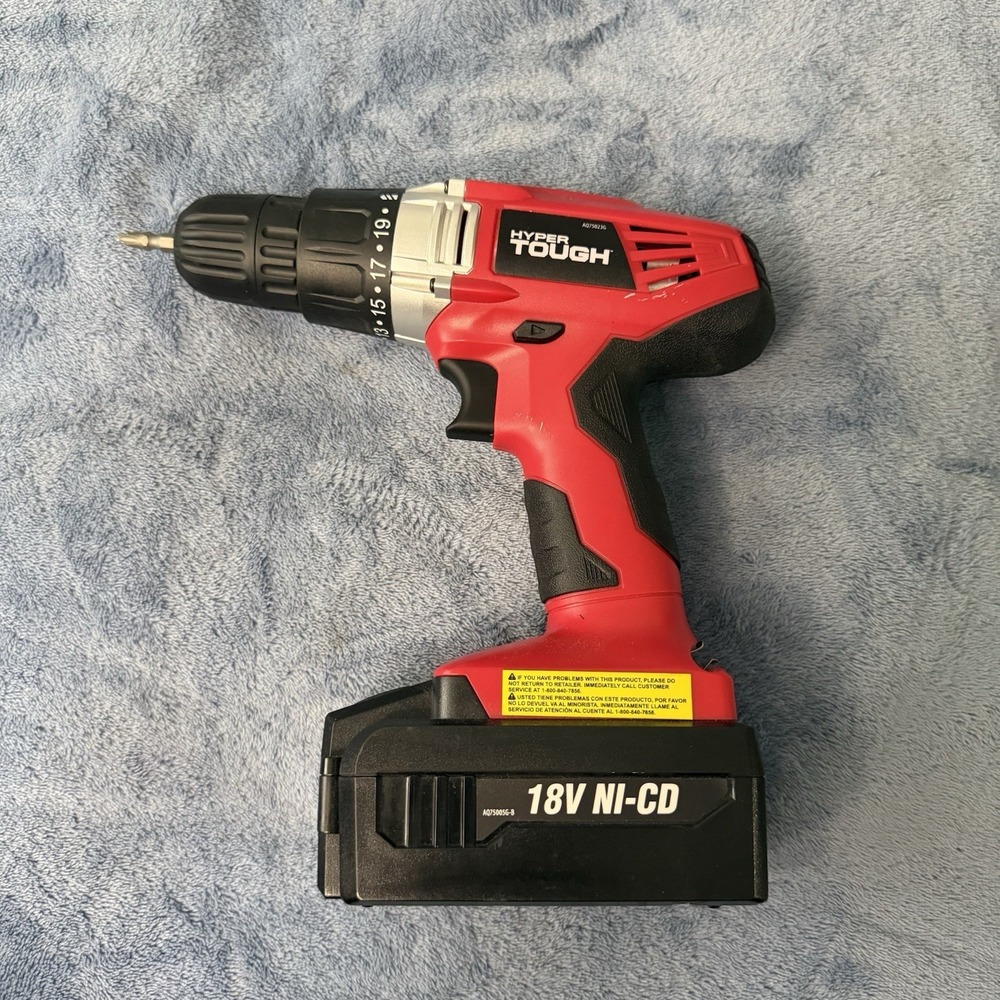 Hyper Tough AQ75023G 18V Cordless‎ Drill With Battery